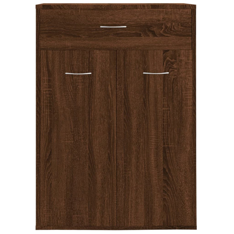 vidaXL barna tölgy színű szerelt fa cipősszekrény 60 x 35 x 84 cm