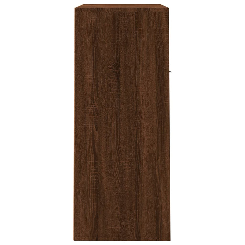 vidaXL barna tölgy színű szerelt fa cipősszekrény 60 x 35 x 84 cm