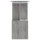 vidaXL szürke sonoma színű szerelt fa sarokasztal 200 x 50 x 76 cm