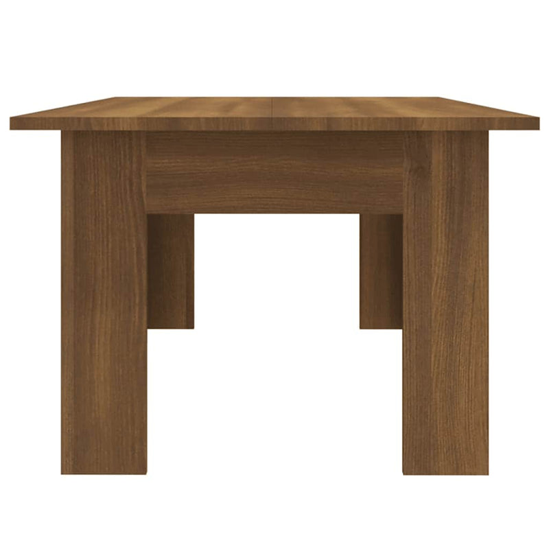 vidaXL barna tölgyszínű szerelt fa dohányzóasztal 100 x 60 x 42 cm