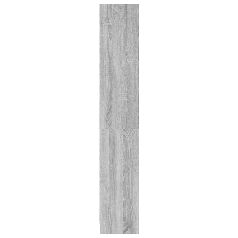 vidaXL 4 szintes szürke sonoma szerelt fa könyvszekrény 60x24x142 cm