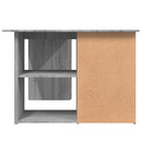 vidaXL szürke sonoma színű szerelt fa sarokíróasztal 145 x 100 x 76 cm