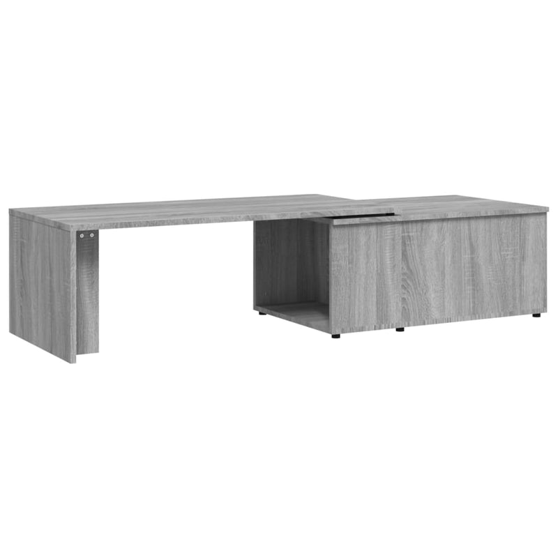 vidaXL szürke sonoma színű fatermék dohányzóasztal 150x50x35 cm