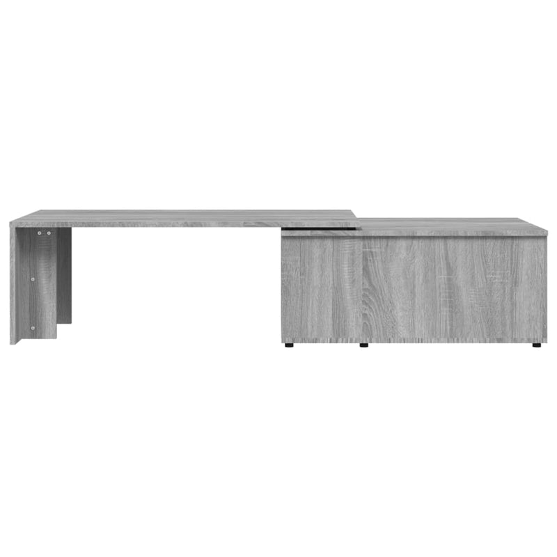 vidaXL szürke sonoma színű fatermék dohányzóasztal 150x50x35 cm