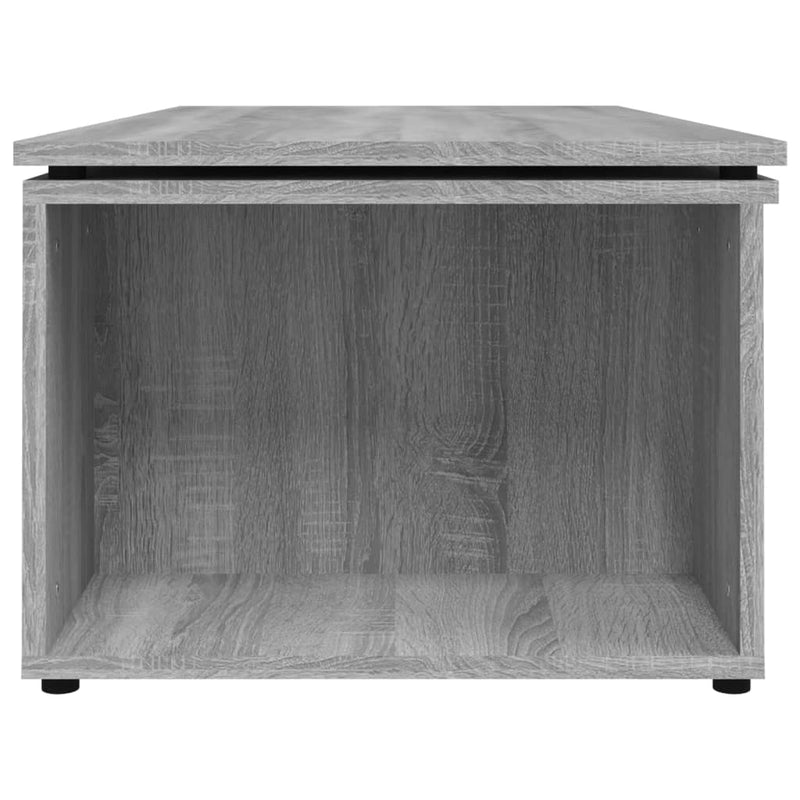 vidaXL szürke sonoma színű fatermék dohányzóasztal 150x50x35 cm