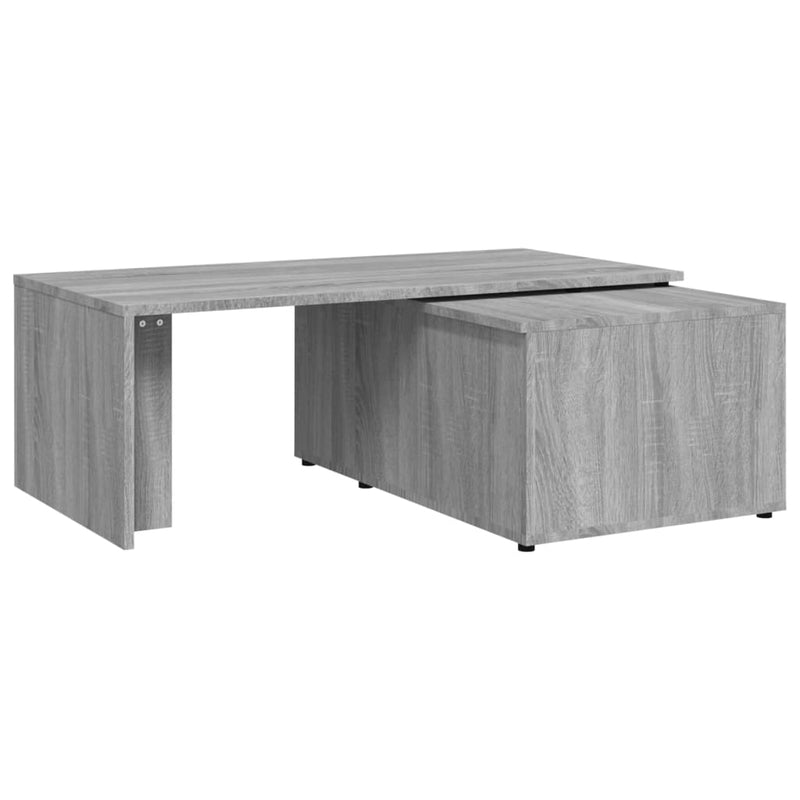 vidaXL szürke sonoma színű fatermék dohányzóasztal 150x50x35 cm