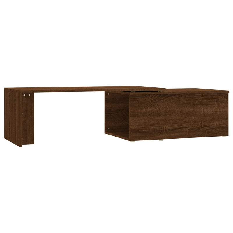 vidaXL barna tölgyszínű szerelt fa dohányzóasztal 150 x 50 x 35 cm