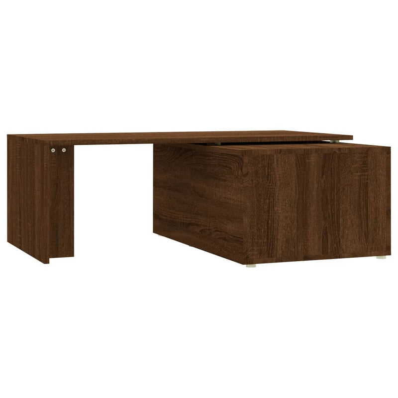 vidaXL barna tölgyszínű szerelt fa dohányzóasztal 150 x 50 x 35 cm