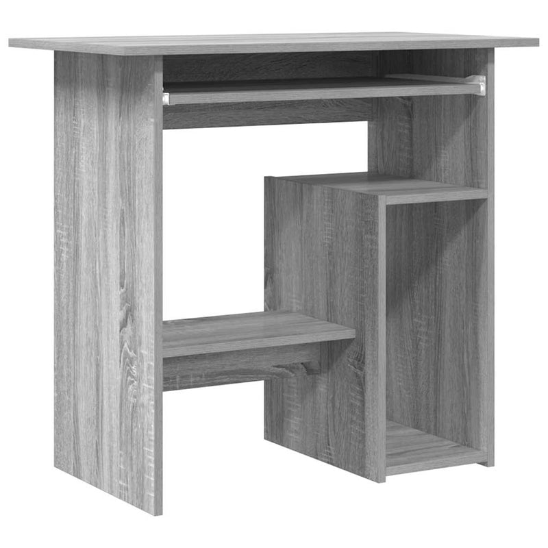 vidaXL szürke sonoma színű szerelt fa íróasztal 80 x 45 x 74 cm