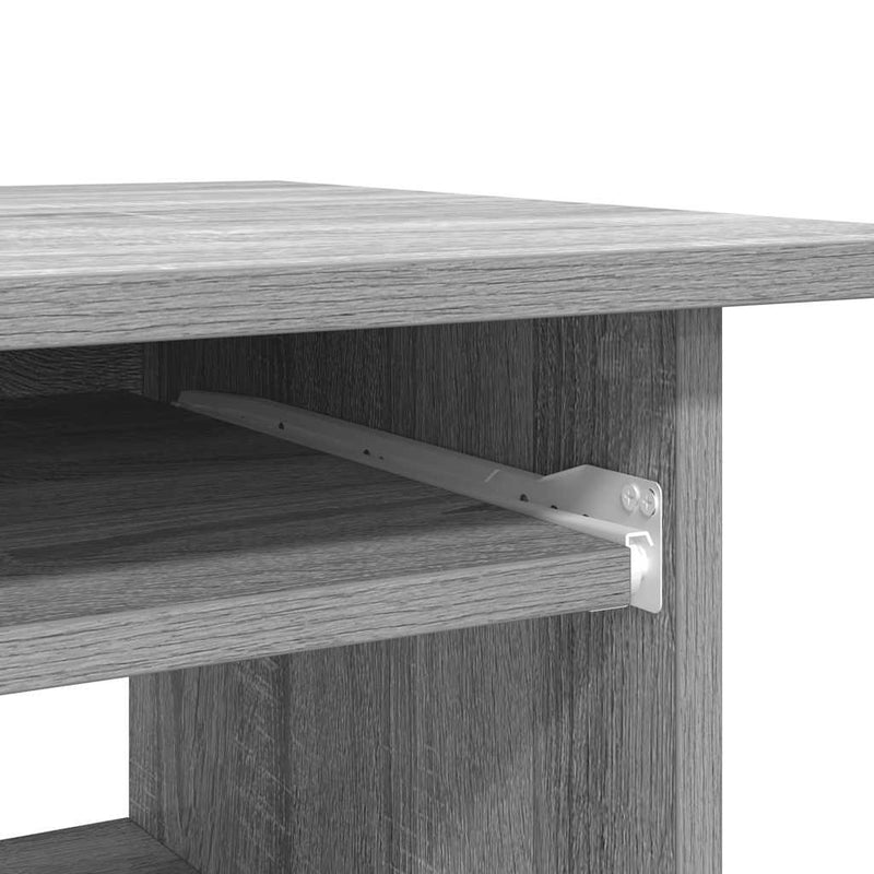 vidaXL szürke sonoma színű szerelt fa íróasztal 80 x 45 x 74 cm