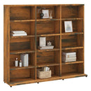 vidaXL füstös tölgy színű szerelt fa CD-szekrény 100 x 23 x 89,5 cm