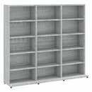 vidaXL szürke sonoma színű szerelt fa CD-szekrény 100 x 23 x 89,5 cm