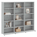 vidaXL szürke sonoma színű szerelt fa CD-szekrény 100 x 23 x 89,5 cm