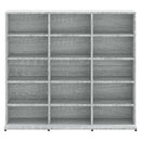 vidaXL szürke sonoma színű szerelt fa CD-szekrény 100 x 23 x 89,5 cm