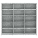 vidaXL szürke sonoma színű szerelt fa CD-szekrény 100 x 23 x 89,5 cm