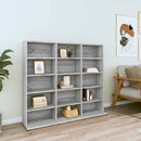 vidaXL szürke sonoma színű szerelt fa CD-szekrény 100 x 23 x 89,5 cm