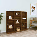 vidaXL barna tölgyszínű szerelt fa CD-szekrény 100 x 23 x 89,5 cm