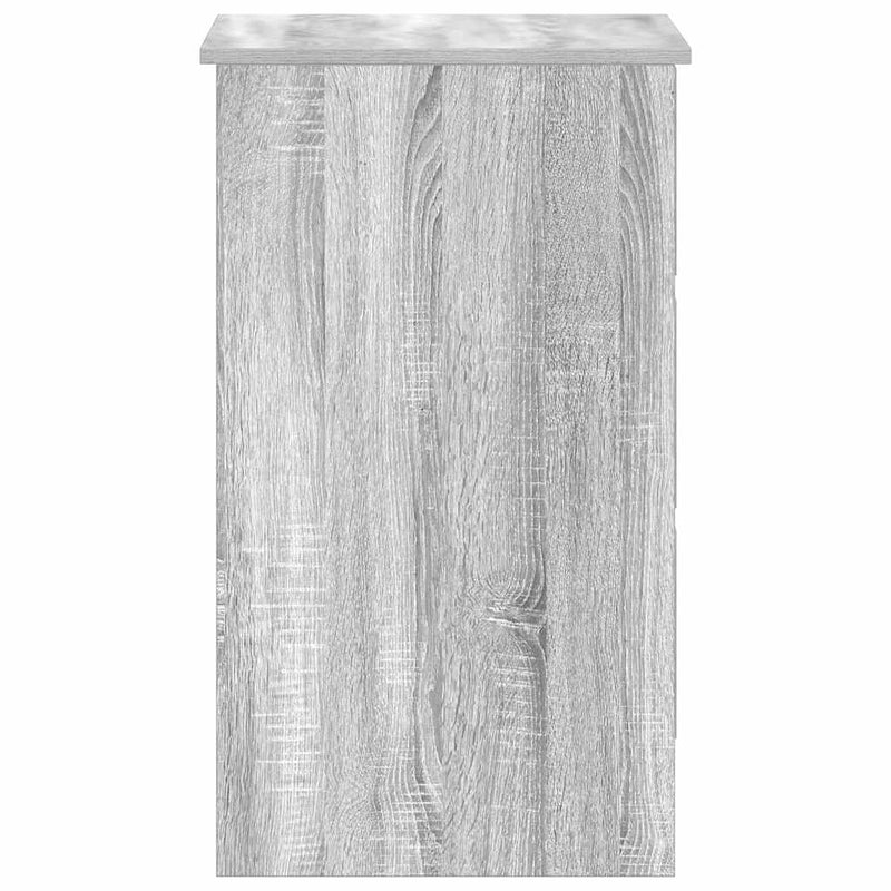 vidaXL szürke sonoma színű szerelt fa íróasztal 90x45x76 cm
