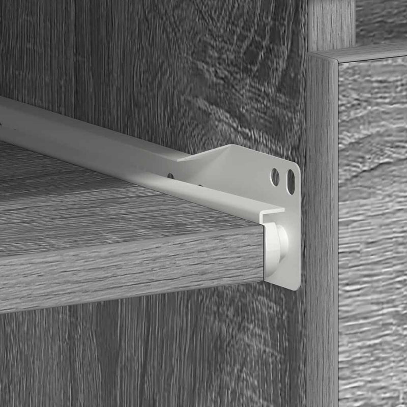 vidaXL szürke sonoma színű szerelt fa íróasztal 90x45x76 cm