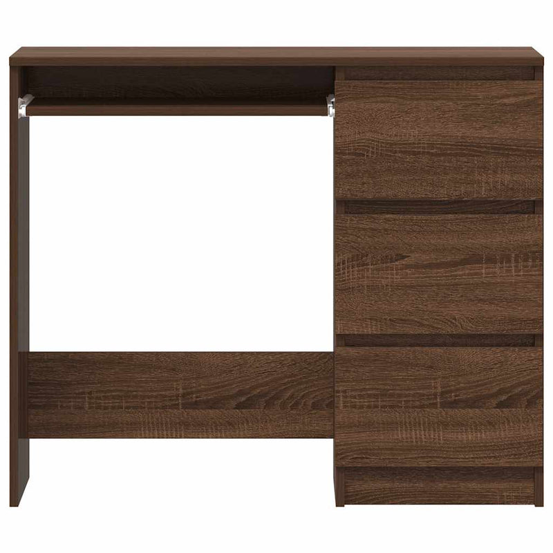 vidaXL barna tölgy színű szerelt fa íróasztal 90 x 45 x 76 cm