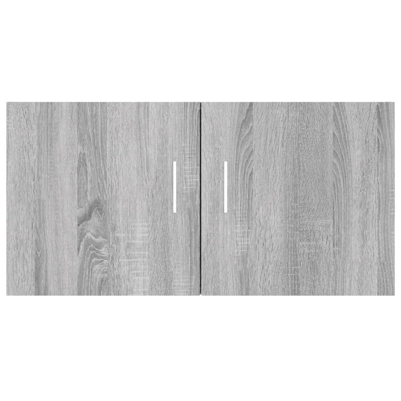 vidaXL szürke sonoma színű szerelt fa faliszekrény 80 x 39 x 40 cm