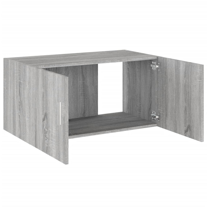 vidaXL szürke sonoma színű szerelt fa faliszekrény 80 x 39 x 40 cm