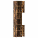 vidaXL füstös tölgy színű szerelt fa fürdőszobaszekrény 30x30x183,5 cm