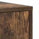 vidaXL füstös tölgy színű szerelt fa fürdőszobaszekrény 30x30x183,5 cm