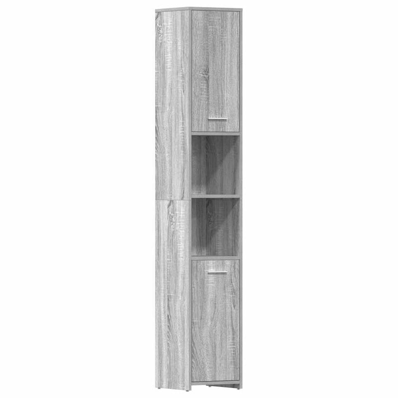 vidaXL szürke sonoma színű szerelt fa fürdőszobaszekrény 30x30x83,5 cm