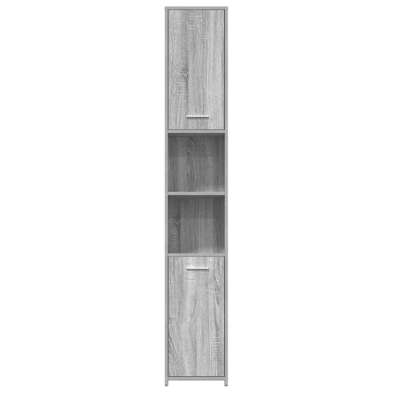 vidaXL szürke sonoma színű szerelt fa fürdőszobaszekrény 30x30x83,5 cm
