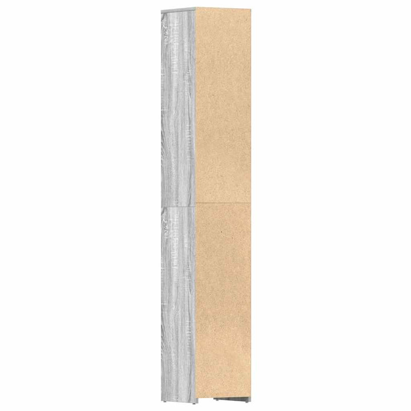 vidaXL szürke sonoma színű szerelt fa fürdőszobaszekrény 30x30x83,5 cm