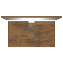 vidaXL füstös tölgy színű szerelt fa fürdőszobai bútorszett