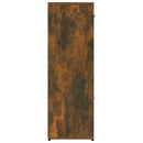 vidaXL füstös tölgyszínű szerelt fa könyvszekrény 90 x 30 x 90 cm