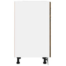 vidaXL “Lyon” füstös tölgy színű szerelt fa fiókos alsószekrény