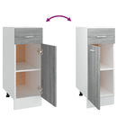 vidaXL “Lyon” szürke sonoma szerelt fa fiókos alsószekrény