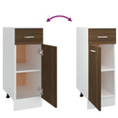 vidaXL “Lyon” barna tölgy színű szerelt fa fiókos alsószekrény