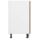 vidaXL “Lyon” barna tölgyszínű szerelt fa fiókos alsószekrény