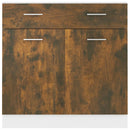 vidaXL “Lyon” füstös tölgyszínű szerelt fa alsó fiókos szekrény