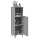 vidaXL szürke sonoma színű szerelt fa fürdőszobaszekrény 30x30x95 cm