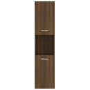 vidaXL barna tölgyszínű szerelt fa fürdőszobaszekrény 30x30x130 cm