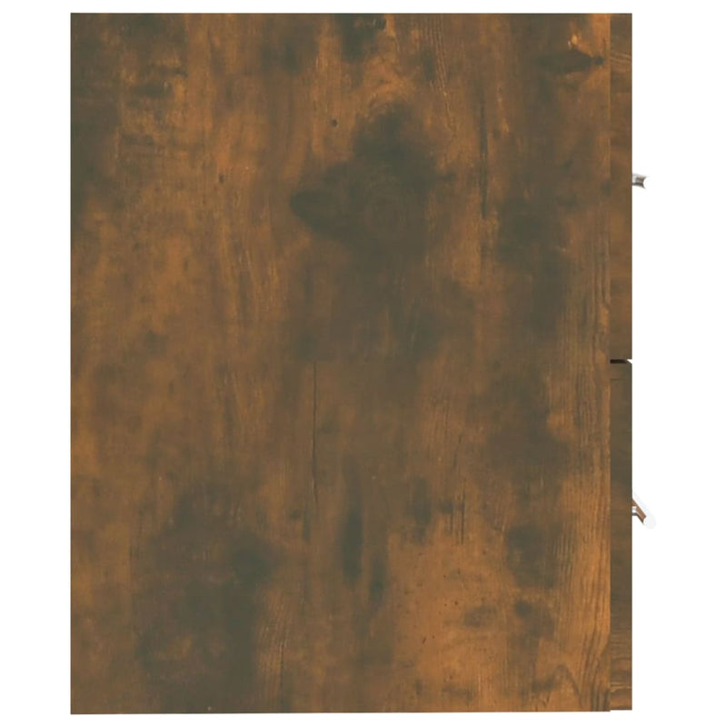 vidaXL füstös tölgy színű szerelt fa mosdószekrény 60 x 38,5 x 48 cm