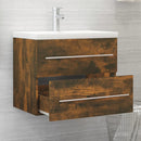 vidaXL füstös tölgy színű szerelt fa mosdószekrény 60 x 38,5 x 48 cm