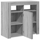 vidaXL szürke sonoma tálalószekrény LED-világítással 80 x 35 x 75 cm