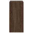 vidaXL barna tölgyszínű tálalószekrény LED-ekkel 80 x 35 x 75 cm