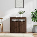 vidaXL barna tölgyszínű tálalószekrény LED-ekkel 80 x 35 x 75 cm