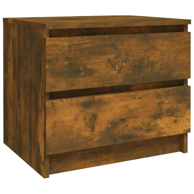 vidaXL füstös tölgyszínű szerelt fa éjjeliszekrény 50 x 39 x 43,5 cm