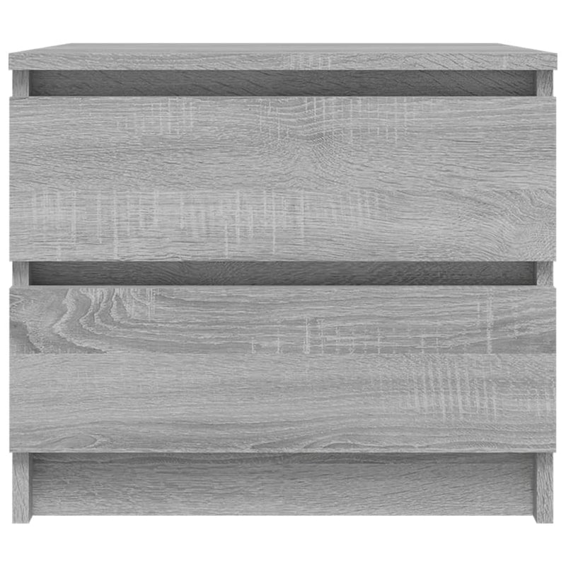 vidaXL 2 db szürke sonoma szerelt fa éjjeliszekrény 50 x 39 x 43,5 cm