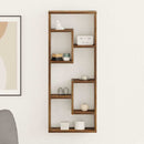 vidaXL füstös tölgy színű szerelt fa fali polc 36 x 16 x 90 cm