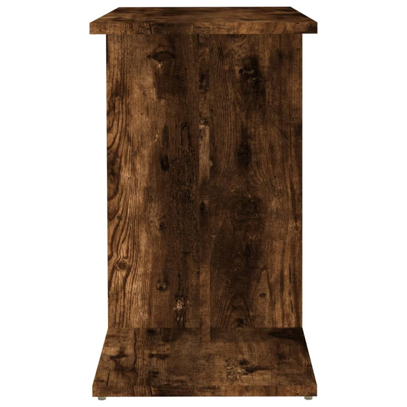 vidaXL füstös tölgy színű szerelt fa kisasztal 50x30x50 cm