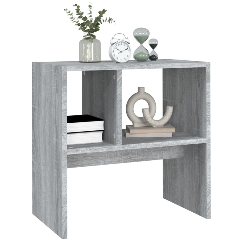 vidaXL szürke sonoma színű szerelt fa kisasztal 50x30x50 cm